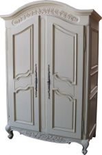 Arch Top Armoire with plain panels (ARM006)