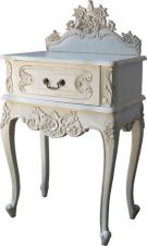 Rococo Bedside with Pediment BS024