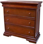 Louis Philippe Sleigh Style 5-6 Drawer Tall Narrow Chest