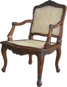 French Arm Chair with Rattan CHR003