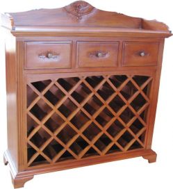 3 Drawer Wine Rack RCK015