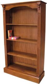 Solid Mahogany 3 Shelf Bookcase BCS012