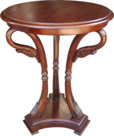 Swan Carved Side Table