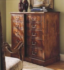 Walnut Multi-Purpose Cupboard / Chest with 2 adjustable shelves