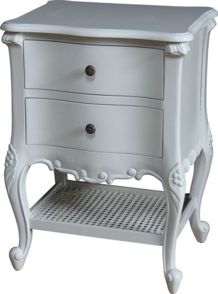 CLEARANCE- French Normandy Light Grey Bedside BS033LG