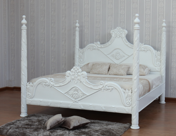 French Versailles Four Poster Bed B026P
