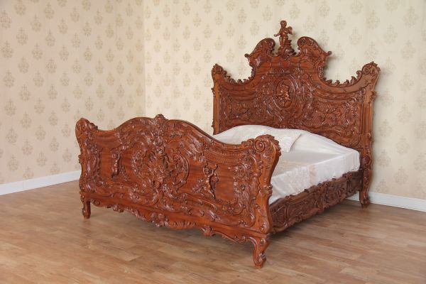 French Cherub Bed (Standard Wax) B096C