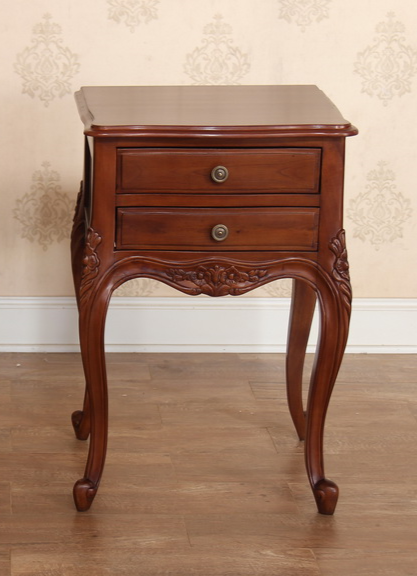 Alexandria Two Drawer Bedside Table