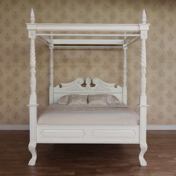 Mahogany Four Poster Canopy Bed B021P