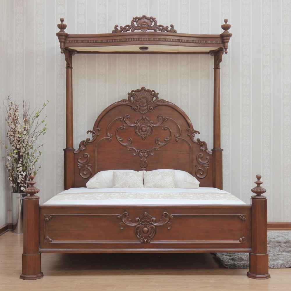 Romance Half Tester Canopy Bed, Tester Bed Frame
