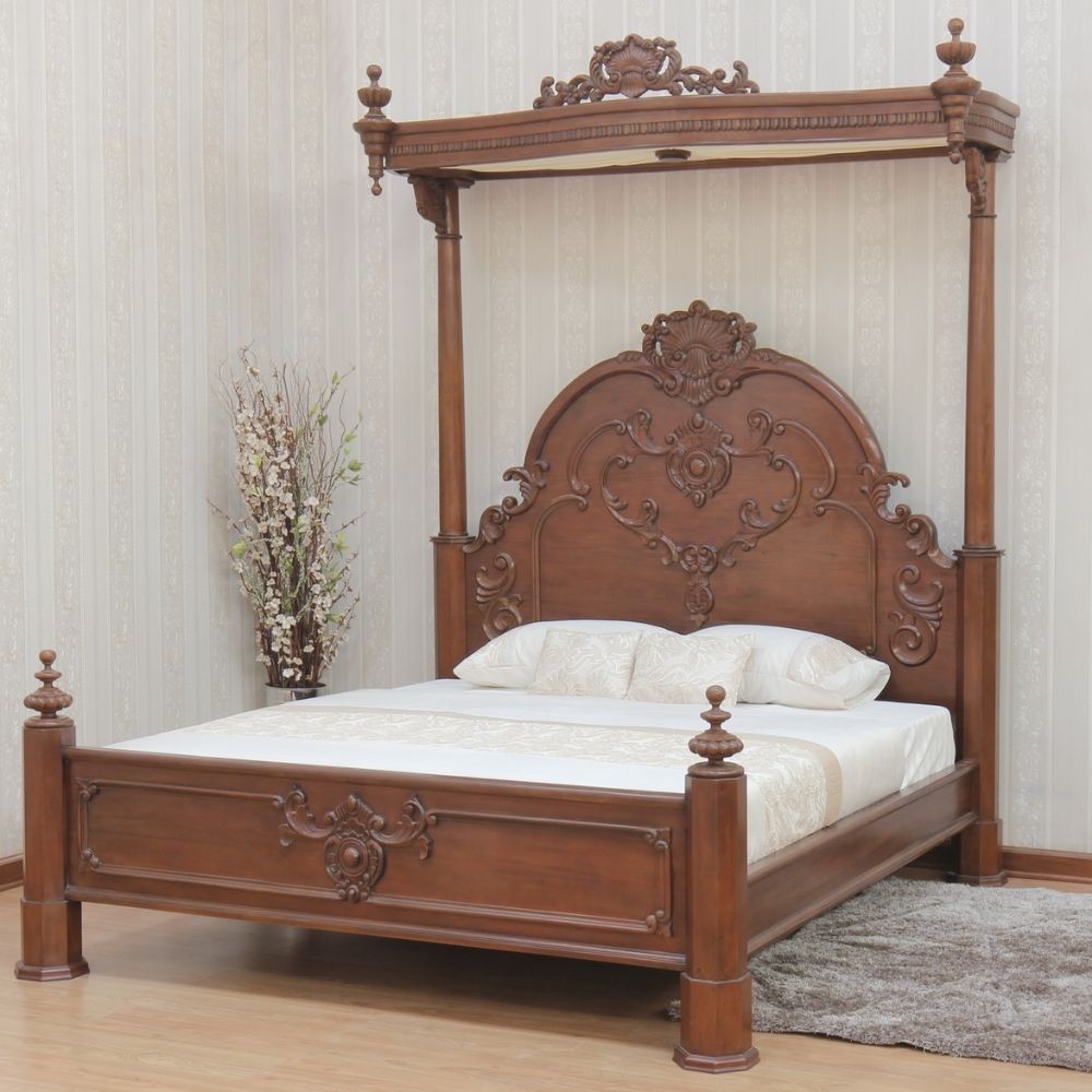 Romance Half Tester Canopy Bed