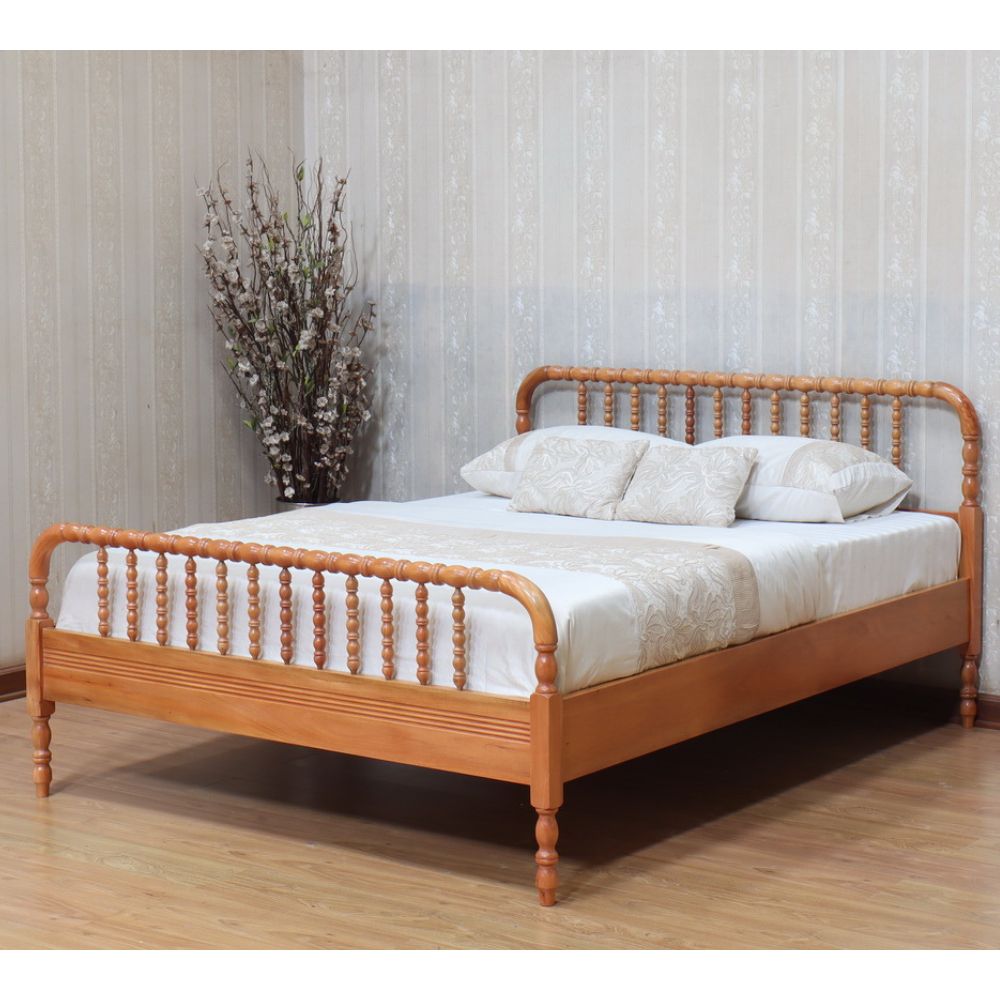 Bobbin Mahogany Bed Frame