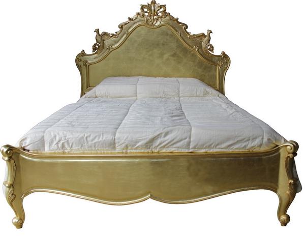 French Versailles Carved Bird Bed Gold, Bird Bed Frame