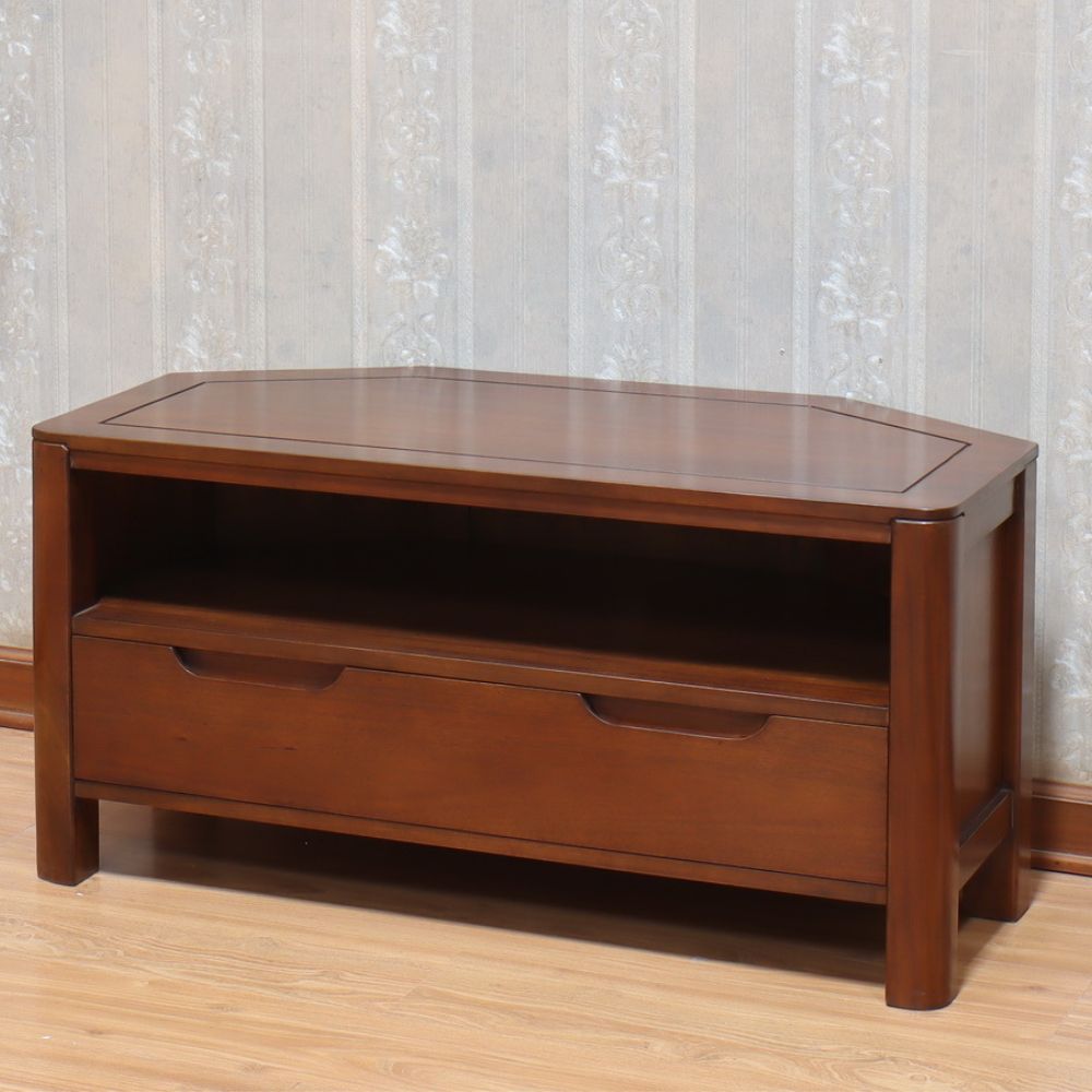 Ledbury Mahogany Corner TV Unit with 1 drawer CBN094