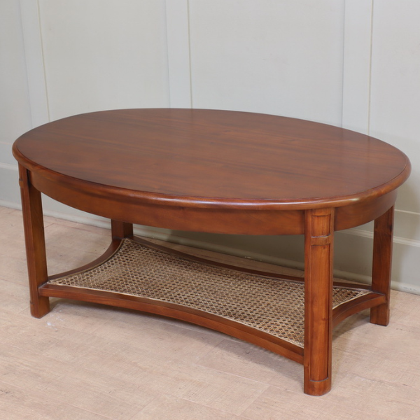 Oval cherry coffee table hotsell