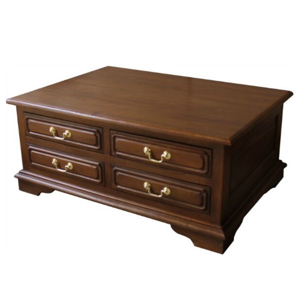 Mahogany coffee shop table with storage