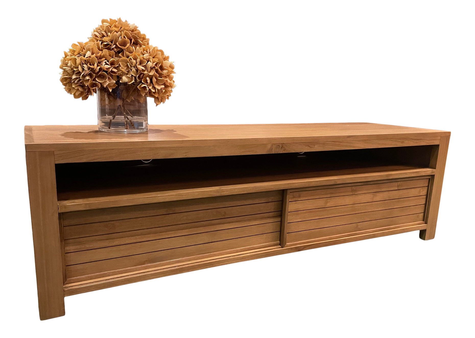 Teak tv stand discount