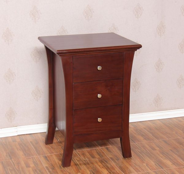 Art Deco Three Drawer Bedside Table OCS049