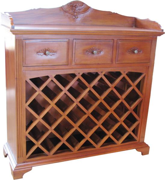 3 Drawer Wine Rack RCK015