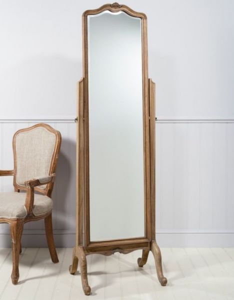 Coco Weathered French Style Cheval Mirror