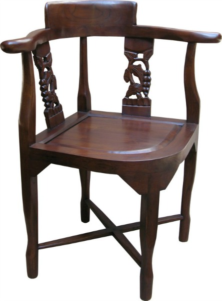 Solid Mahogany Corner Chair CHR024