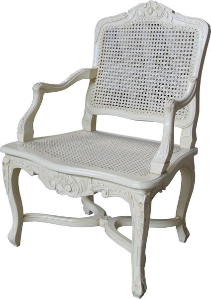 French Arm Chair with Rattan CHR003P