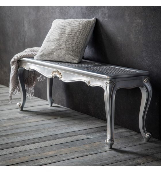 Coco Silver French End of Bed Bench