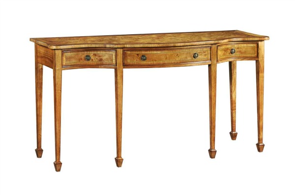 Hampton Serpentine Walnut Console Table H2006