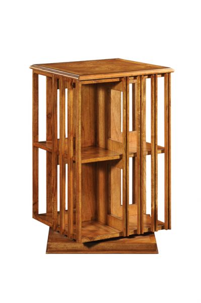 Hampton Rotating Walnut Bookcase