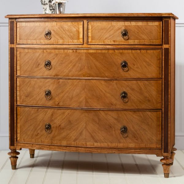 Spire Five Drawer Walnut Chest