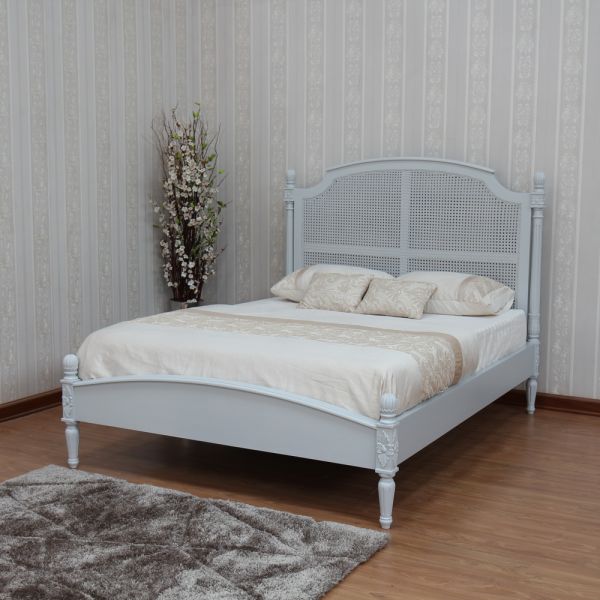 Clarissa Rattan Bed with Low Footboard