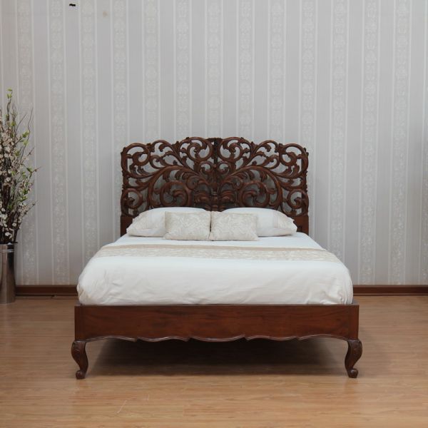 La Rochelle Mahogany French Rococo Bed B098