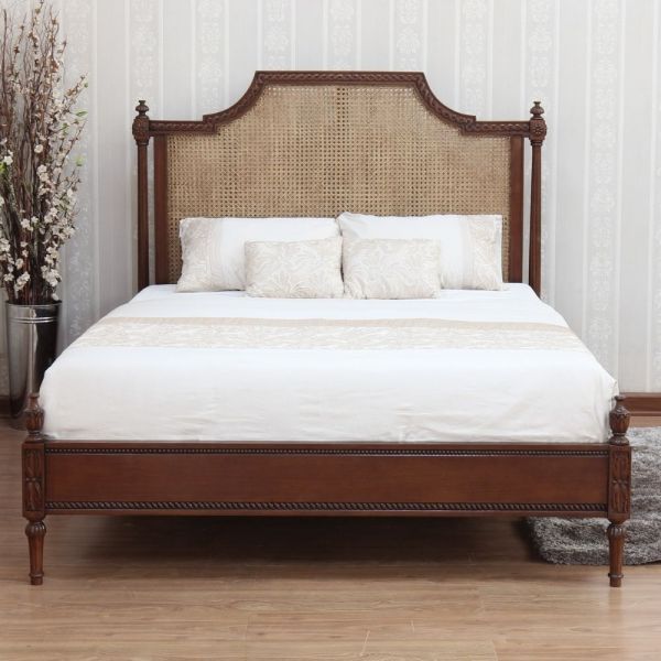 Marseille French Rattan Bed