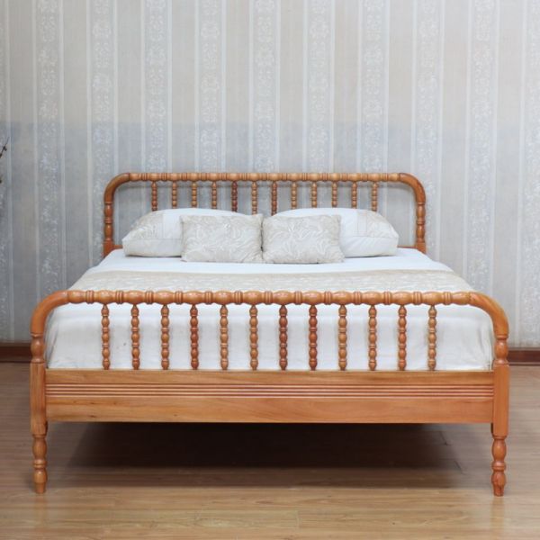 Bobbin Mahogany Bed Frame