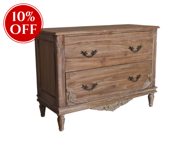 Belle French Weathered Chest of Drawers