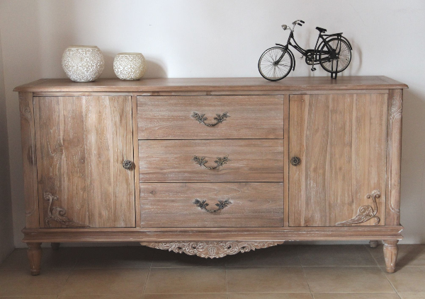 Belle French Weathered Teak Sideboard
