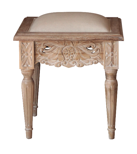 Belle French Weathered Dressing Table Stool