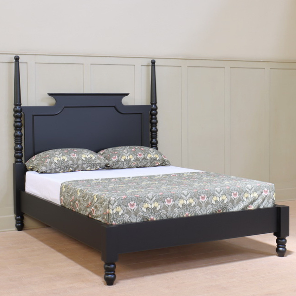 Black Bobbin Spire Bed Frame