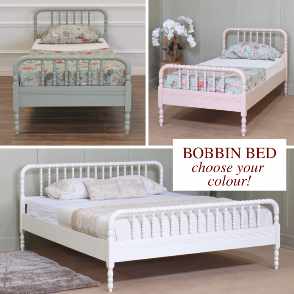 Bobbin Bed Frame - colour match of your choice