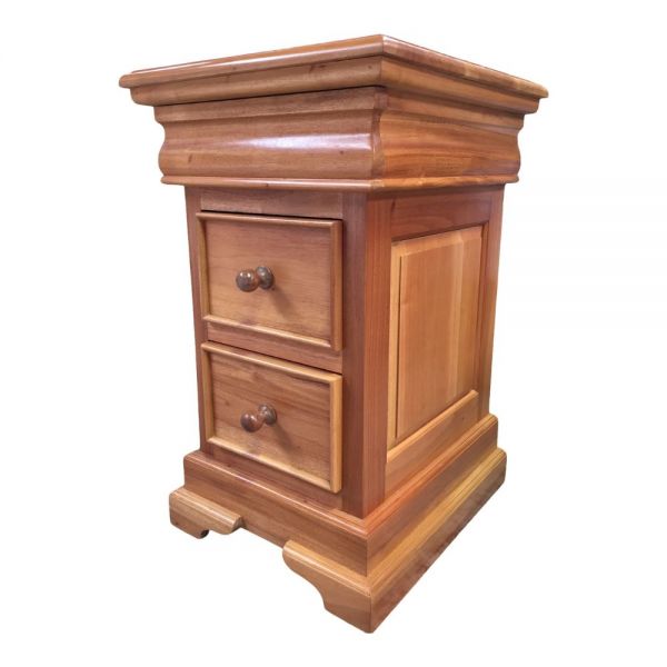French Louis Philippe Sleigh 2-3 Drawer Bedside