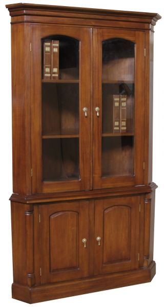 Mahogany Corner Display Cabinet