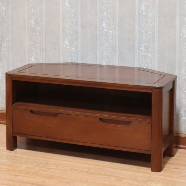 Ledbury Mahogany Corner TV Unit with 1 Drawer CBN094