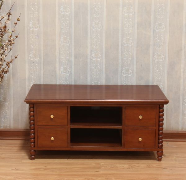 Bobbin Mahogany TV Cabinet