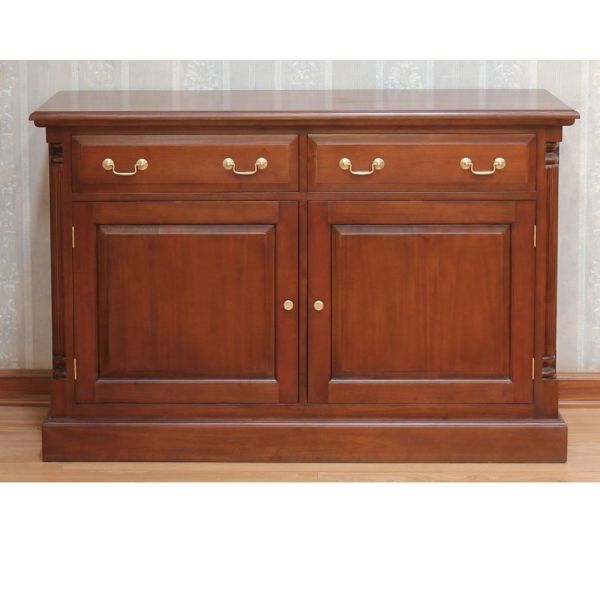 Pillar Two Door Mahogany Sideboard