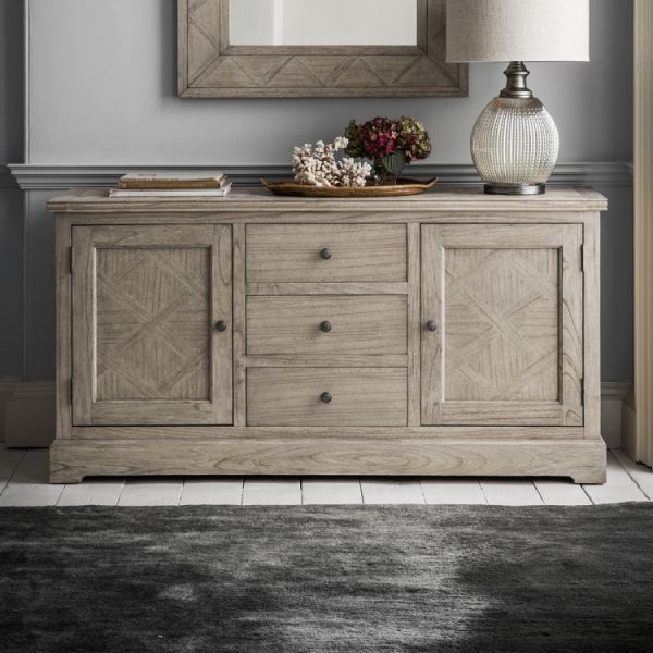 Martinique Weathered Parquet Sideboard 