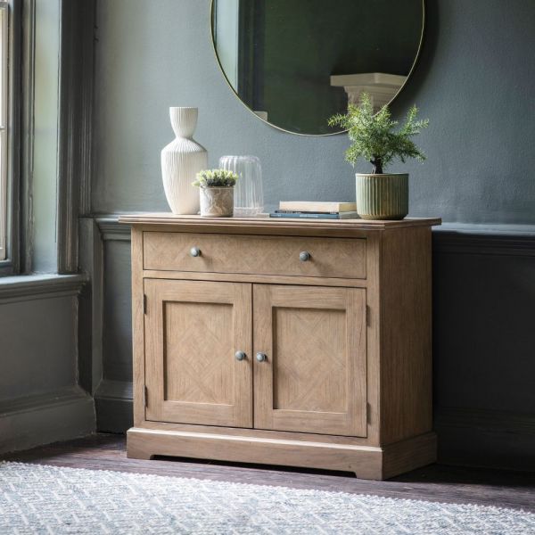 Martinique Weathered Parquet Two Door One Drawer Sideboard