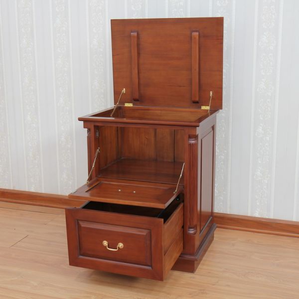 Solid Mahogany Printer File Chest