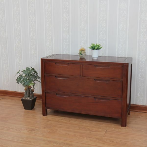 Ledbury Mahogany Wide Chest of Drawers (4 drawers)