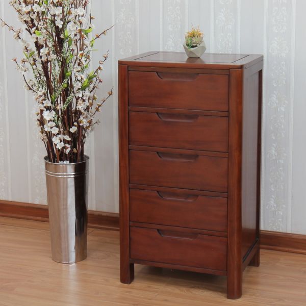 Ledbury Mahogany Tall Chest of Drawers (5 drawer)