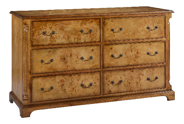 Hampton Walnut Low Wide Chest CHTW003